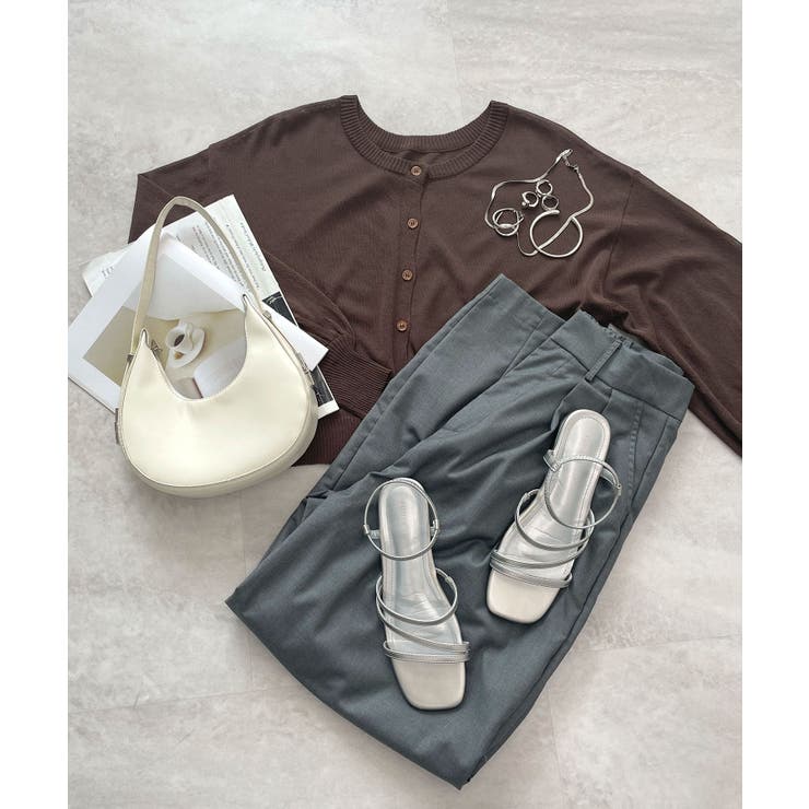 スタイリッシュな着こなし。コンパクトシアーカーディガン | futier land | 詳細画像36 