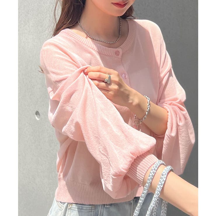 スタイリッシュな着こなし。コンパクトシアーカーディガン | futier land | 詳細画像18 