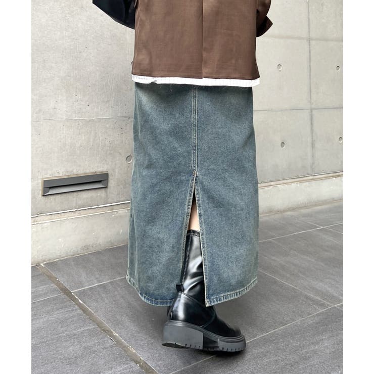 《ABYS》一年中活躍、万能デニム。バックスリットデニムロングスカート | futier land | 詳細画像26 