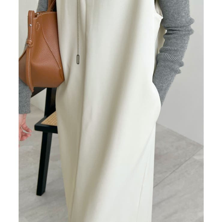 便利なベルト付き。前後2wayベルト付きロングワンピース | futier land | 詳細画像22 