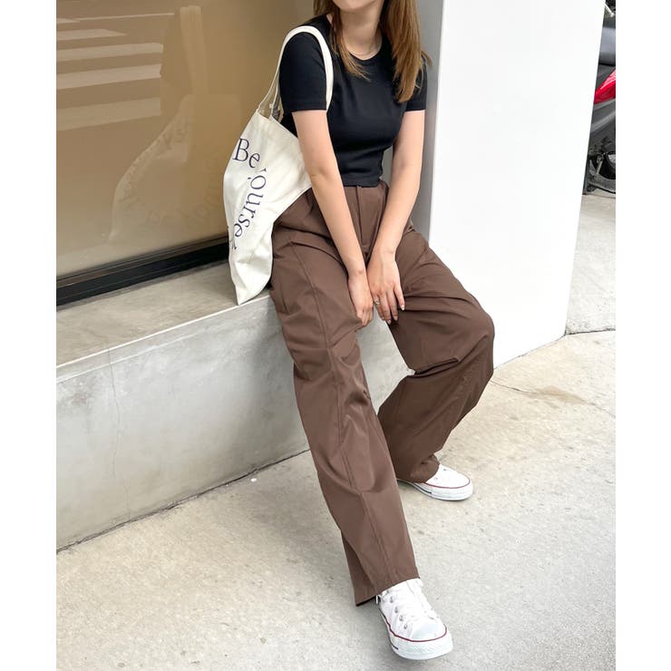 楽して可愛い万能パンツ。タフタワイドカーブパンツ | futier land | 詳細画像32 