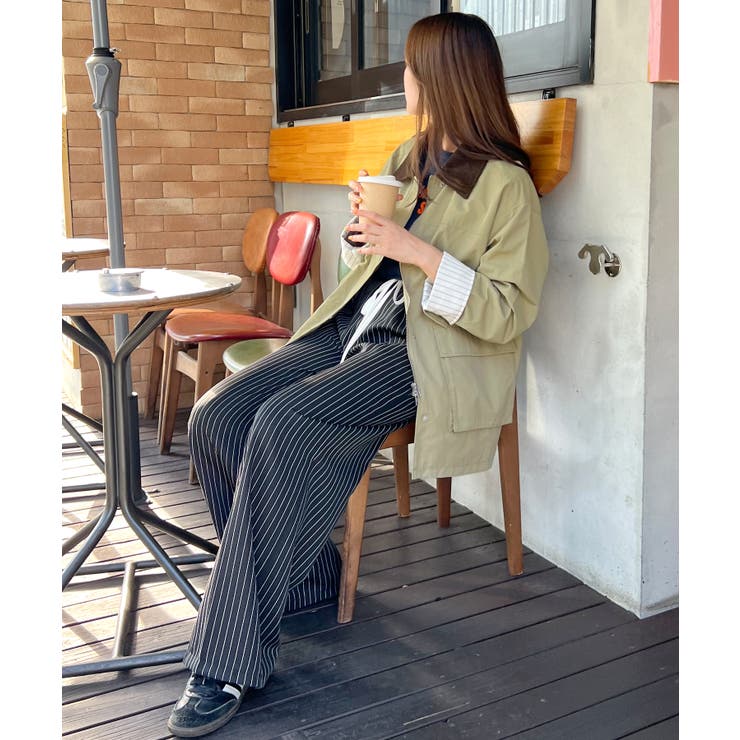 《ABYSアビス》軽やかに羽織れてメンズライクに。ミドルカバーオール | futier land | 詳細画像15 