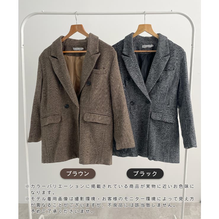 オンでもオフでも頼れる一枚。ツイード袖ボタンテーラードジャケット | futier land | 詳細画像2