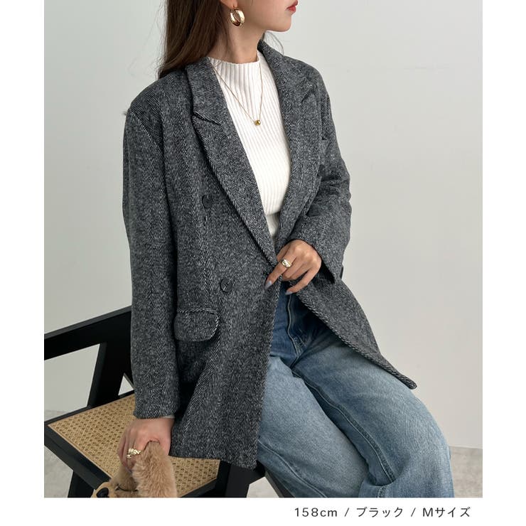 オンでもオフでも頼れる一枚。ツイード袖ボタンテーラードジャケット | futier land | 詳細画像7