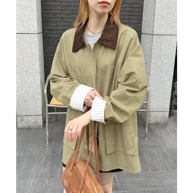 《ABYSアビス》軽やかに羽織れてメンズライクに。ミドルカバーオール | futier land | 詳細画像11 