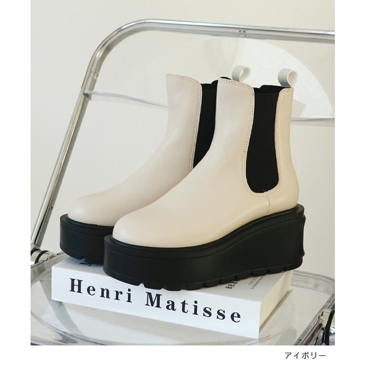 驚異の0.8kg軽量＆走れる！サイドゴア厚底プラットフォームショートブーツ | futier land | 詳細画像7 