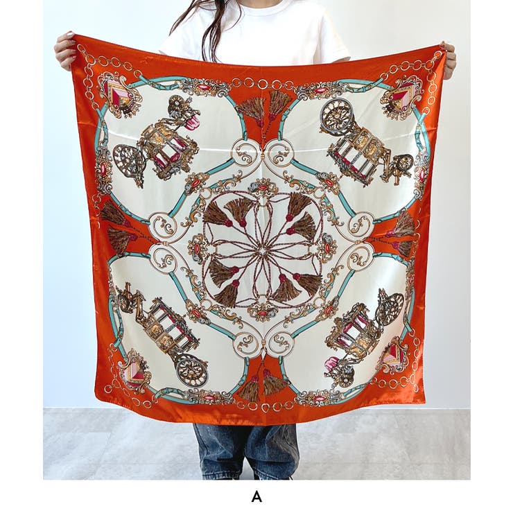 上品さを纏う。シルクタッチ大判スカーフ | futier land | 詳細画像4 