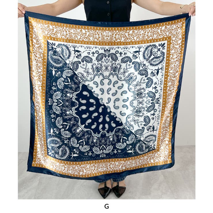 上品さを纏う。シルクタッチ大判スカーフ | futier land | 詳細画像10 