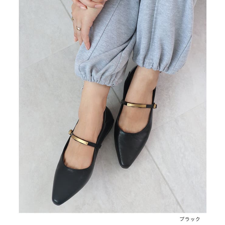 ひときわ輝く足元のワンポイント。メタルモチーフストラップパンプス | futier land | 詳細画像7 