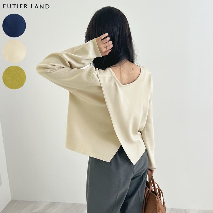 一枚で主役。バックスリットニットトップス/前後2way | futier land | 詳細画像1 
