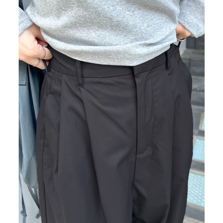 楽して可愛い万能パンツ。タフタワイドカーブパンツ | futier land | 詳細画像19 