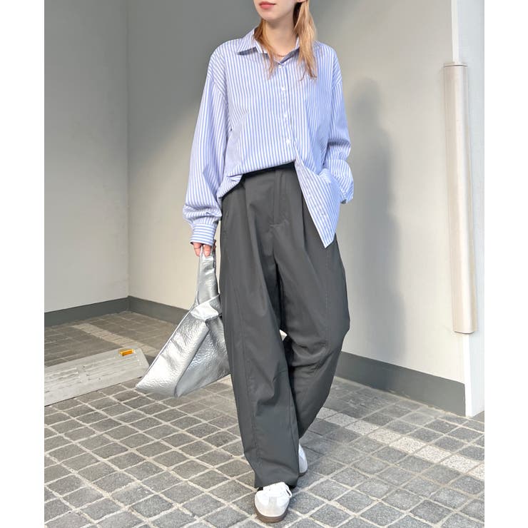 楽して可愛い万能パンツ。タフタワイドカーブパンツ | futier land | 詳細画像11 