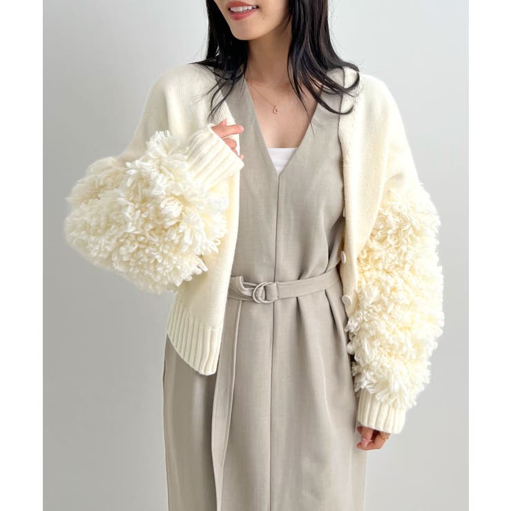 便利なベルト付き。前後2wayベルト付きロングワンピース | futier land | 詳細画像15 