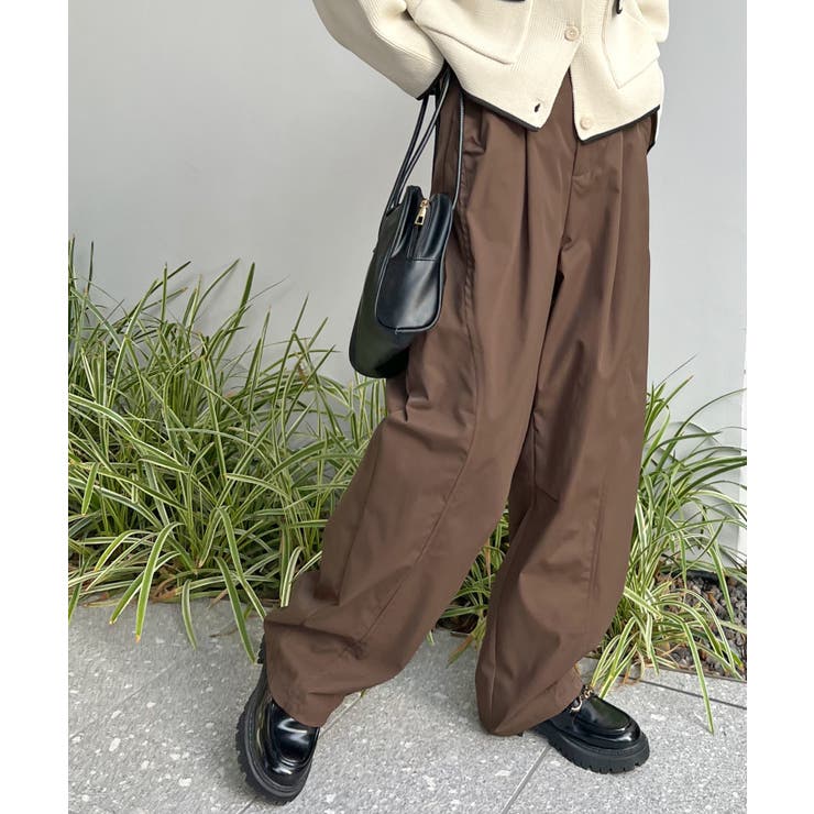 楽して可愛い万能パンツ。タフタワイドカーブパンツ | futier land | 詳細画像25 