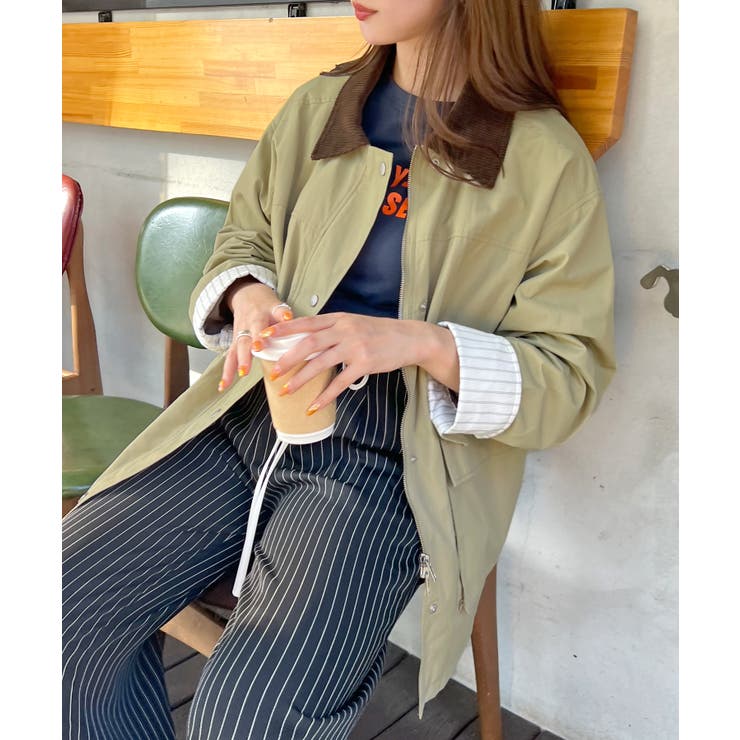 《ABYSアビス》軽やかに羽織れてメンズライクに。ミドルカバーオール | futier land | 詳細画像13 