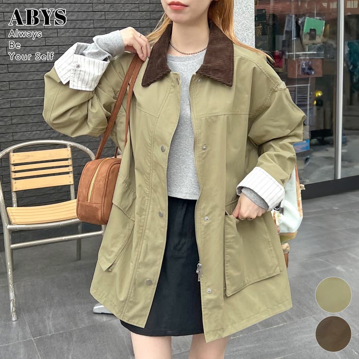 ABYSアビス》軽やかに羽織れてメンズライクに。ミドルカバーオール