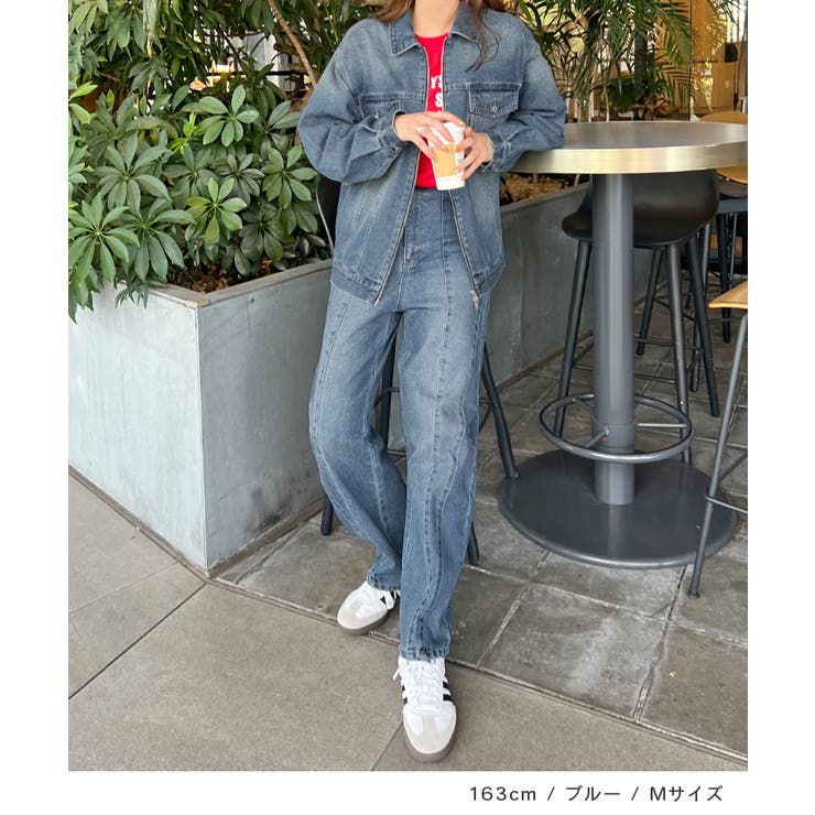 立体感のあるデニムカーブパンツ | futier land | 詳細画像7 