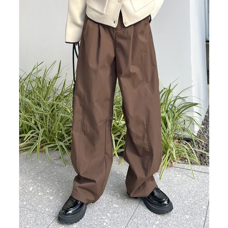 楽して可愛い万能パンツ。タフタワイドカーブパンツ | futier land | 詳細画像26 