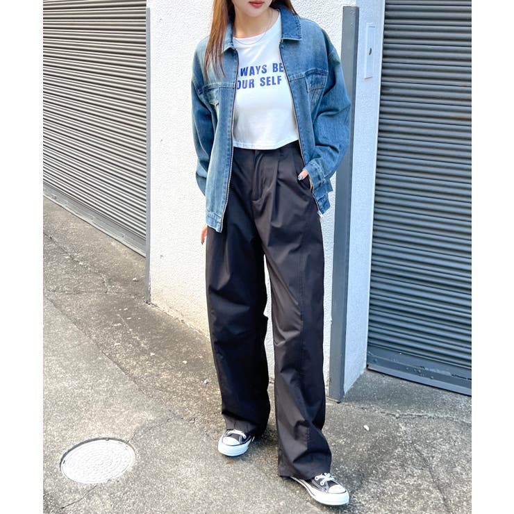 楽して可愛い万能パンツ。タフタワイドカーブパンツ | futier land | 詳細画像23 