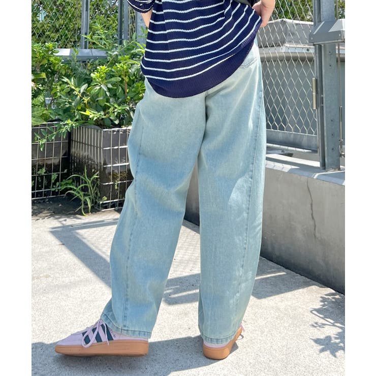 立体感のあるデニムカーブパンツ | futier land | 詳細画像25 