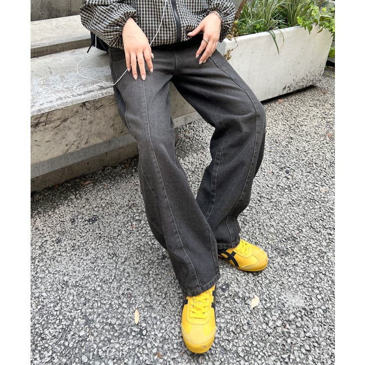 立体感のあるデニムカーブパンツ | futier land | 詳細画像14 