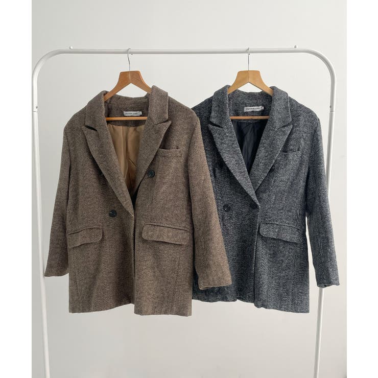 オンでもオフでも頼れる一枚。ツイード袖ボタンテーラードジャケット | futier land | 詳細画像19