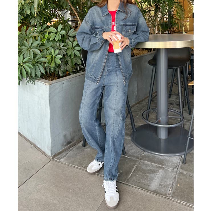 立体感のあるデニムカーブパンツ | futier land | 詳細画像17 