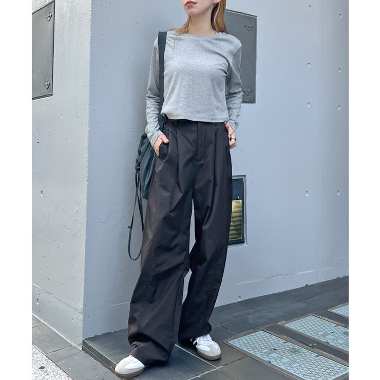 楽して可愛い万能パンツ。タフタワイドカーブパンツ | futier land | 詳細画像20 