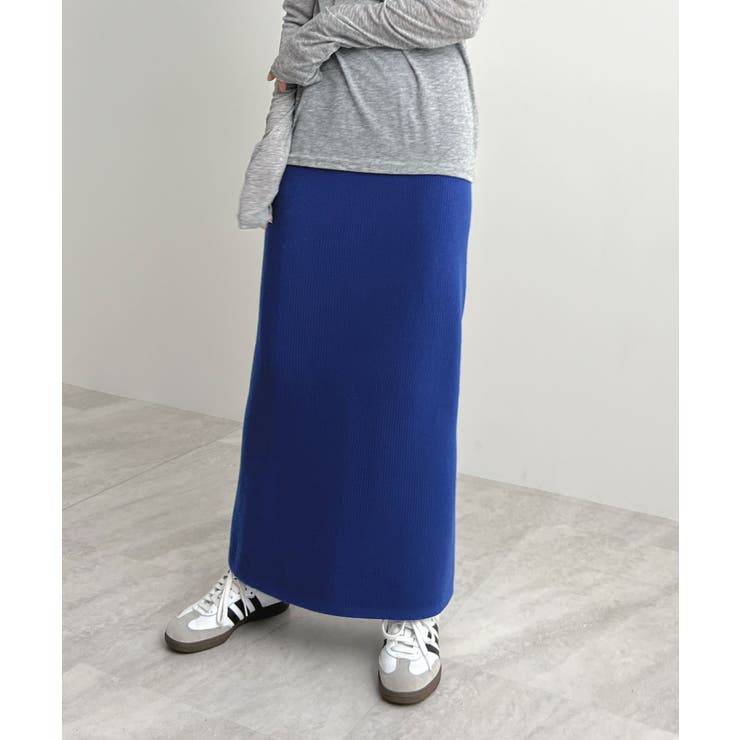着る毛布＋3℃の温かさ。裏起毛ニットロングスカート | futier land | 詳細画像26 