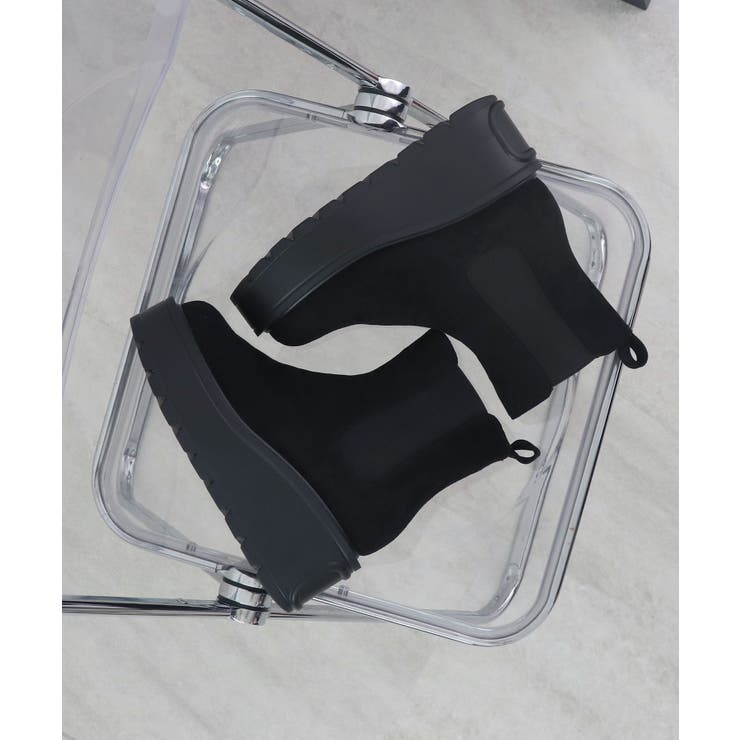 驚異の0.8kg軽量＆走れる！サイドゴア厚底プラットフォームショートブーツ | futier land | 詳細画像32 