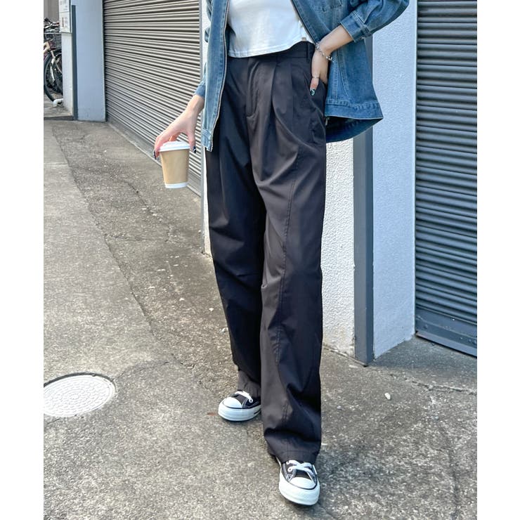 楽して可愛い万能パンツ。タフタワイドカーブパンツ | futier land | 詳細画像22 