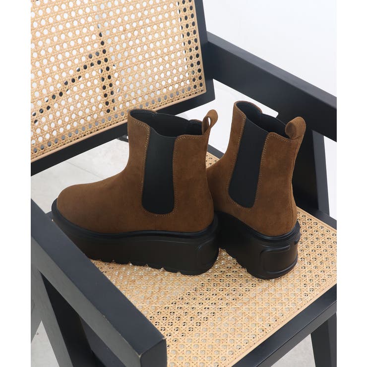 驚異の0.8kg軽量＆走れる！サイドゴア厚底プラットフォームショートブーツ | futier land | 詳細画像42 