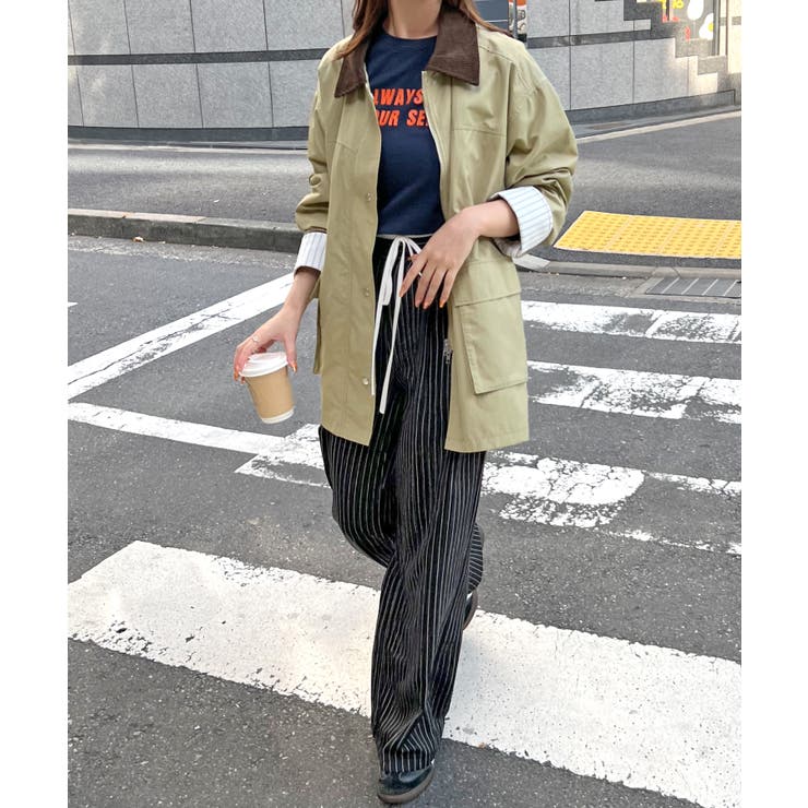 《ABYSアビス》軽やかに羽織れてメンズライクに。ミドルカバーオール | futier land | 詳細画像17 