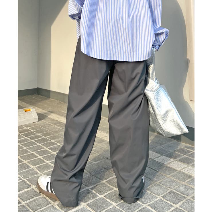 楽して可愛い万能パンツ。タフタワイドカーブパンツ | futier land | 詳細画像12 