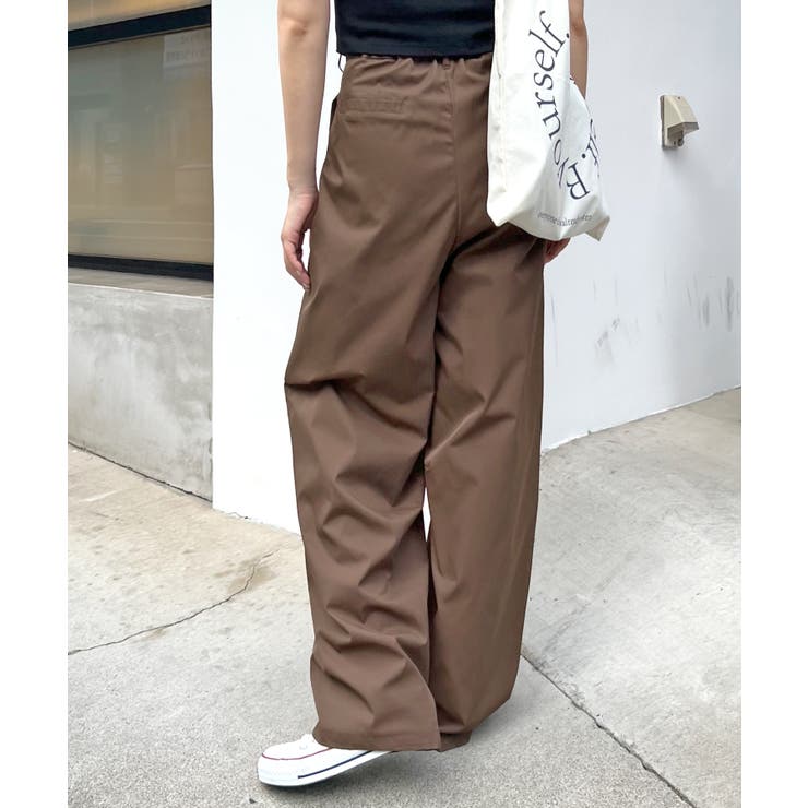 楽して可愛い万能パンツ。タフタワイドカーブパンツ | futier land | 詳細画像29 