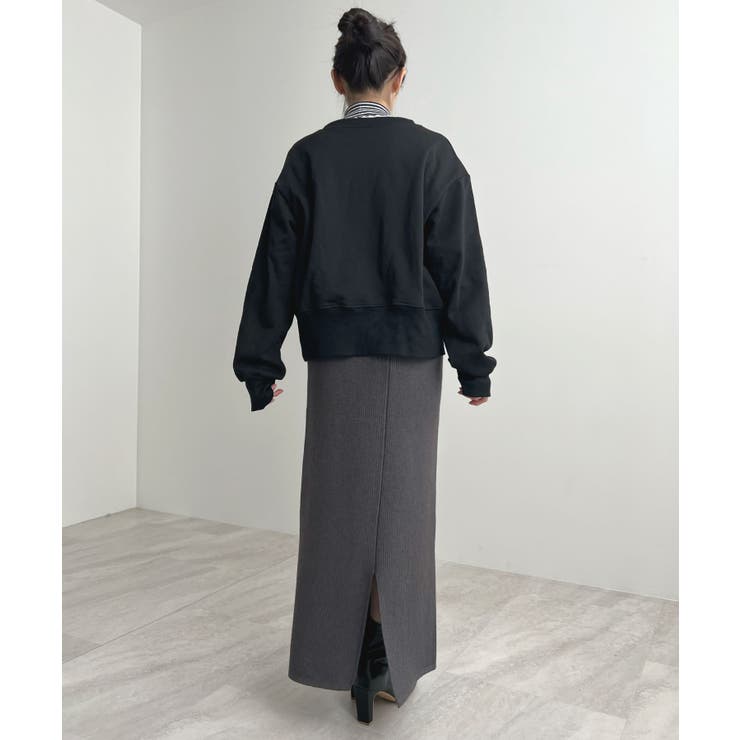 着る毛布＋3℃の温かさ。裏起毛ニットロングスカート | futier land | 詳細画像17 