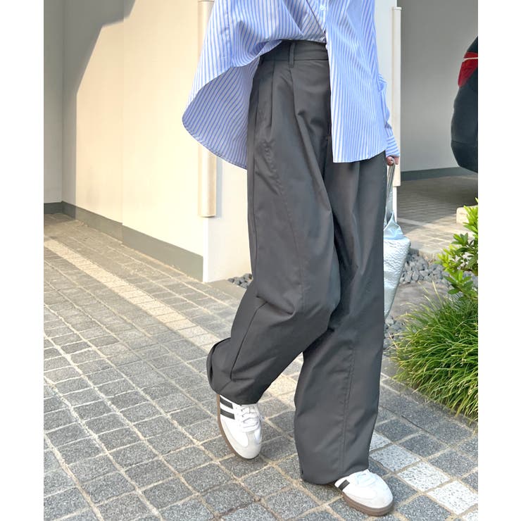 楽して可愛い万能パンツ。タフタワイドカーブパンツ | futier land | 詳細画像13 