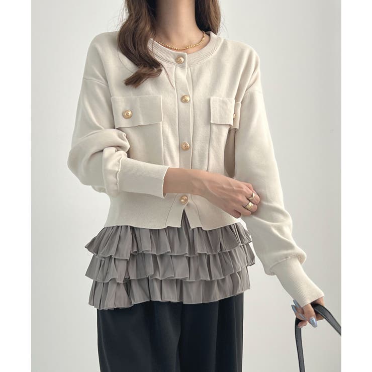 柔らかく快適なフィット感。裾フリルキャミソール | futier land | 詳細画像19 