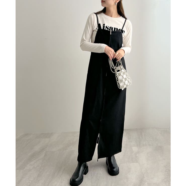 季節問わず活躍。フロントジップワンピース[品番：FI000009016