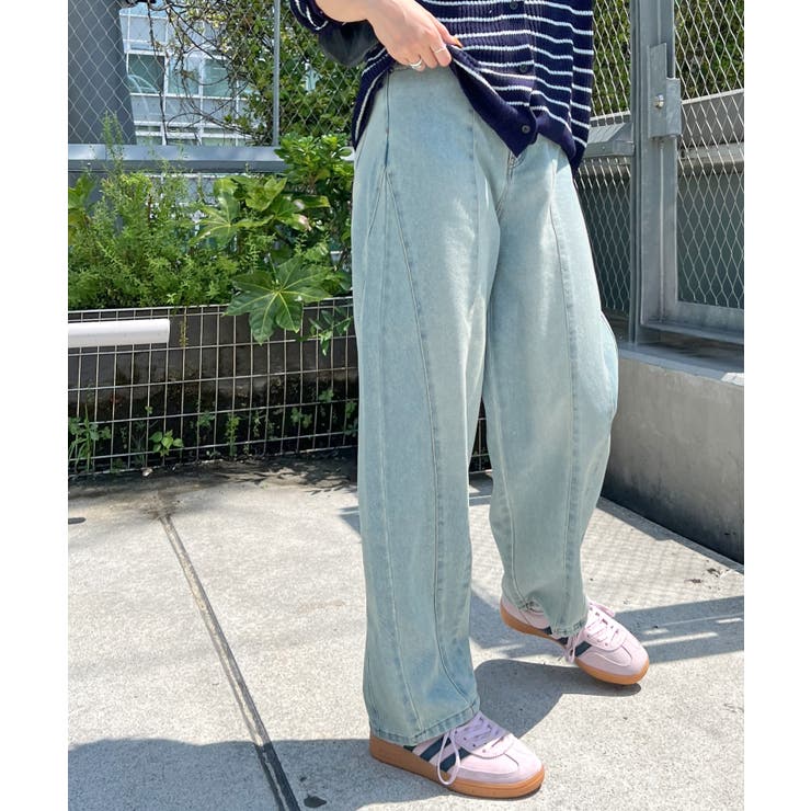 立体感のあるデニムカーブパンツ | futier land | 詳細画像26 