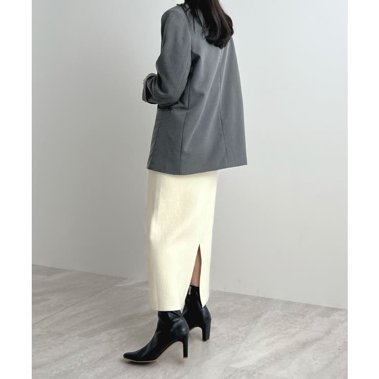 着る毛布＋3℃の温かさ。裏起毛ニットロングスカート | futier land | 詳細画像32 