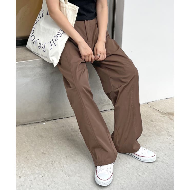 楽して可愛い万能パンツ。タフタワイドカーブパンツ | futier land | 詳細画像31 