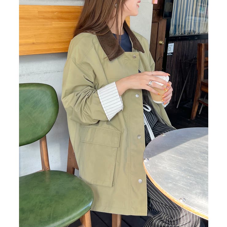 《ABYSアビス》軽やかに羽織れてメンズライクに。ミドルカバーオール | futier land | 詳細画像14 