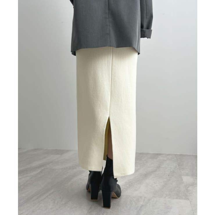 着る毛布＋3℃の温かさ。裏起毛ニットロングスカート | futier land | 詳細画像31 