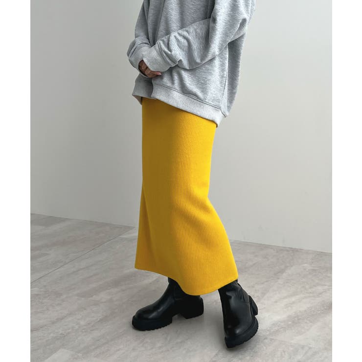 着る毛布＋3℃の温かさ。裏起毛ニットロングスカート | futier land | 詳細画像41 