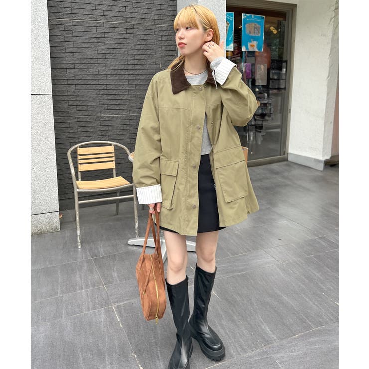 《ABYSアビス》軽やかに羽織れてメンズライクに。ミドルカバーオール | futier land | 詳細画像10 