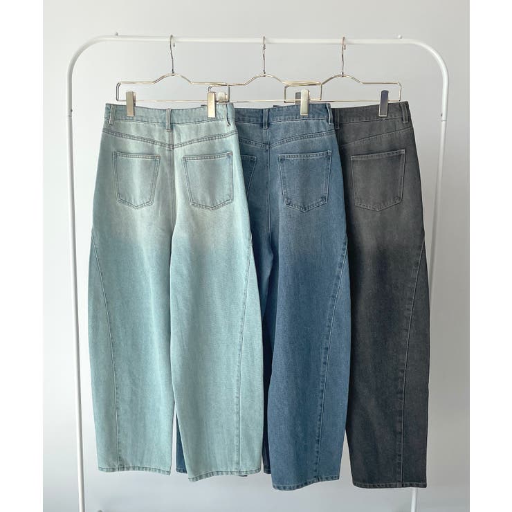 立体感のあるデニムカーブパンツ | futier land | 詳細画像33 