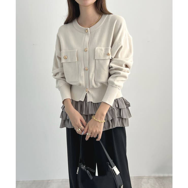 柔らかく快適なフィット感。裾フリルキャミソール | futier land | 詳細画像21 