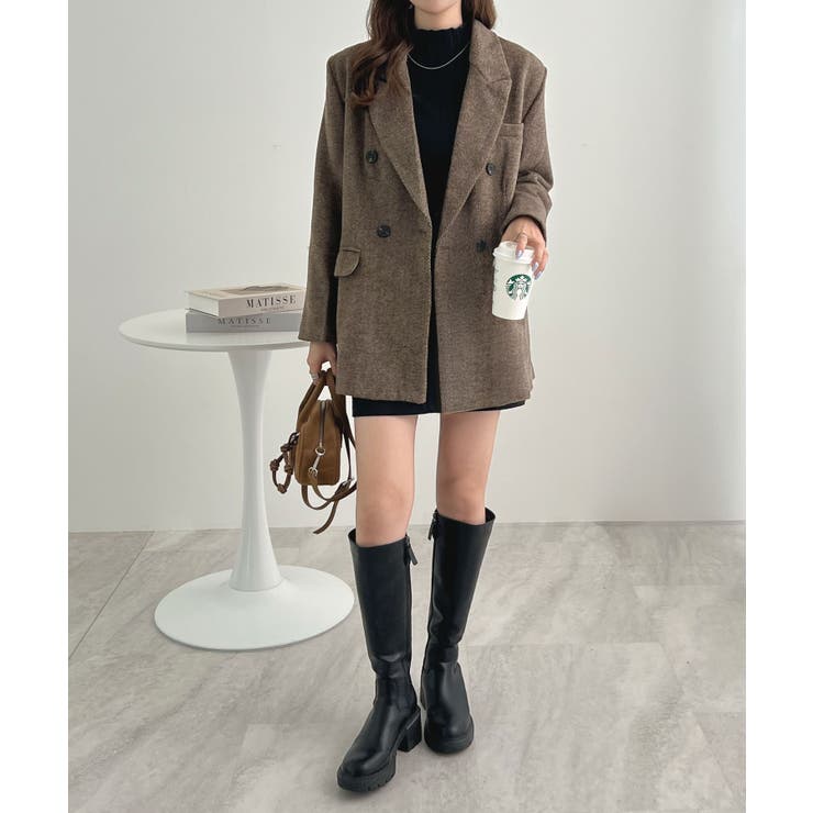 オンでもオフでも頼れる一枚。ツイード袖ボタンテーラードジャケット | futier land | 詳細画像18