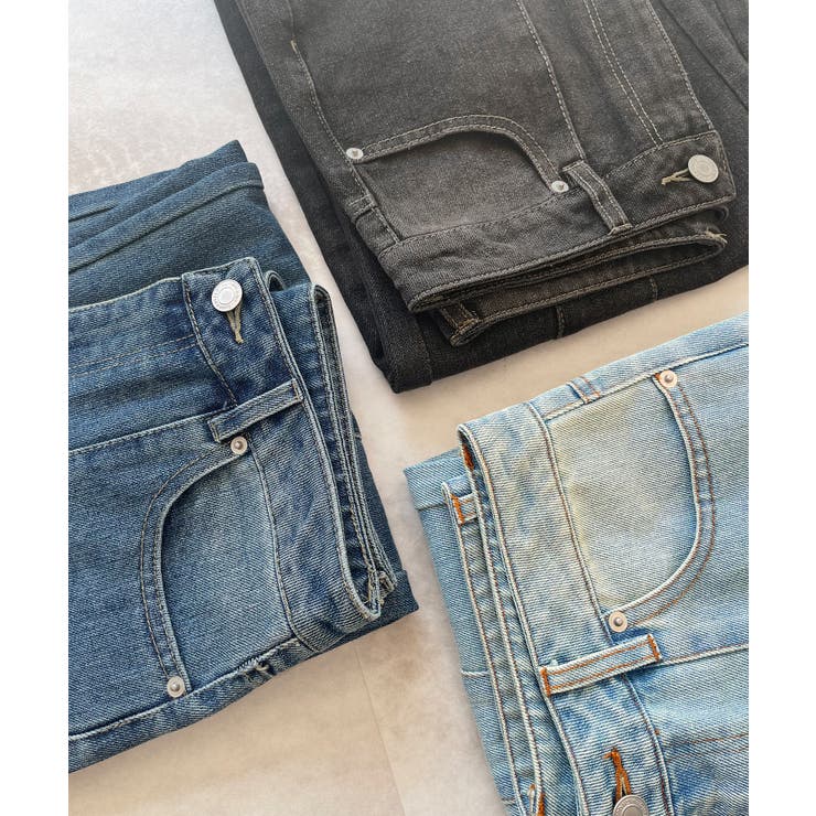 立体感のあるデニムカーブパンツ | futier land | 詳細画像37 